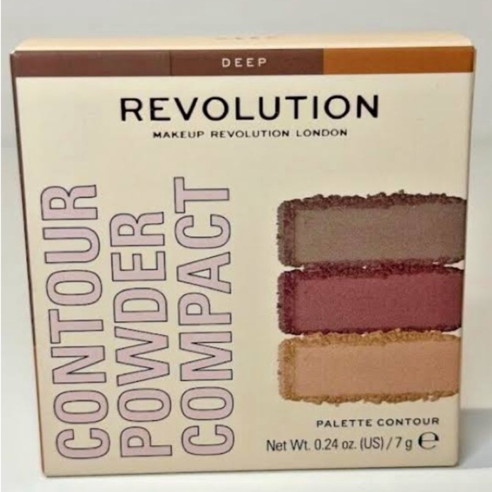 Retail:$72 Revolution Contour Powder Compact - Deep Set of 3